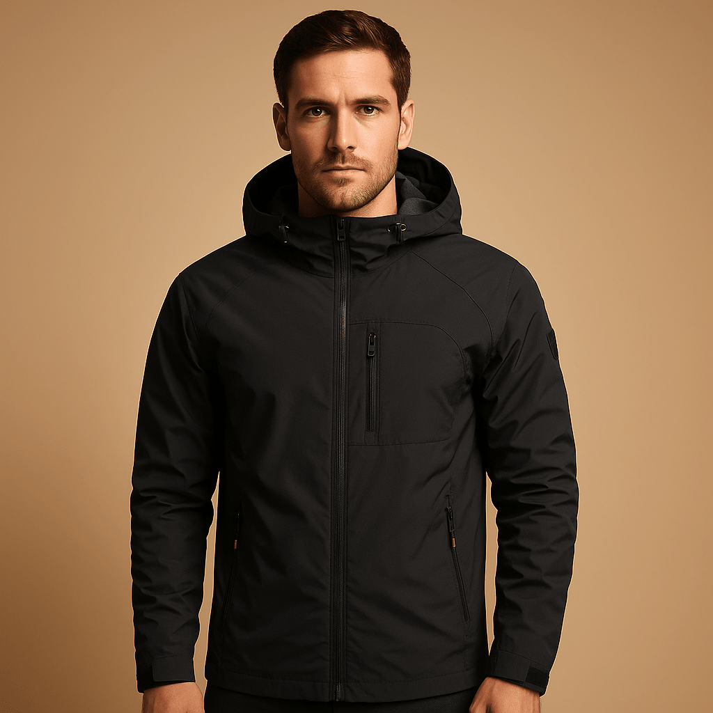 Veste coupe-vent légère à capuche pour homme