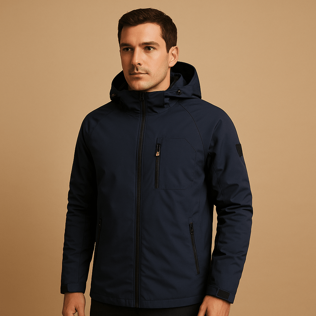 Veste coupe-vent légère à capuche pour homme
