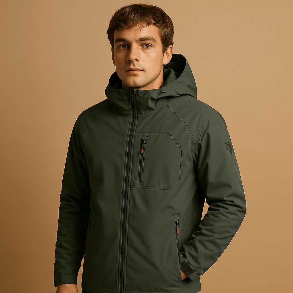 Veste coupe-vent légère à capuche pour homme