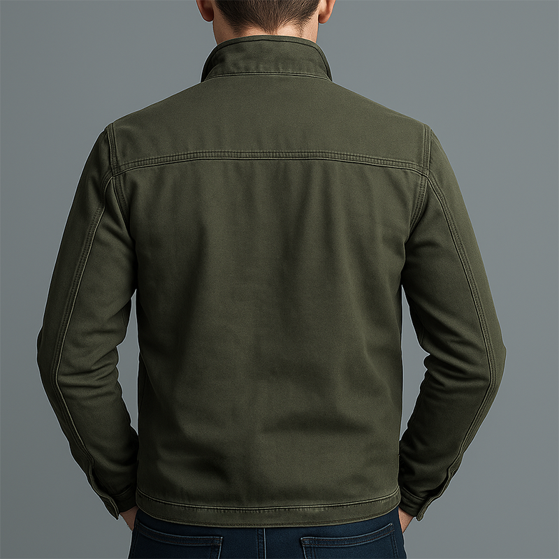 Men's Cotton Zip Jacket | Classic Everyday Outerwear