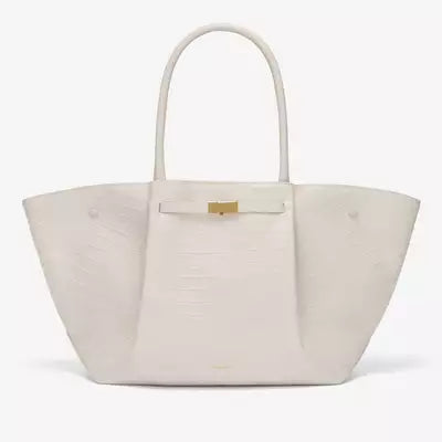 Grand sac cabas en cuir porté épaule pour femme