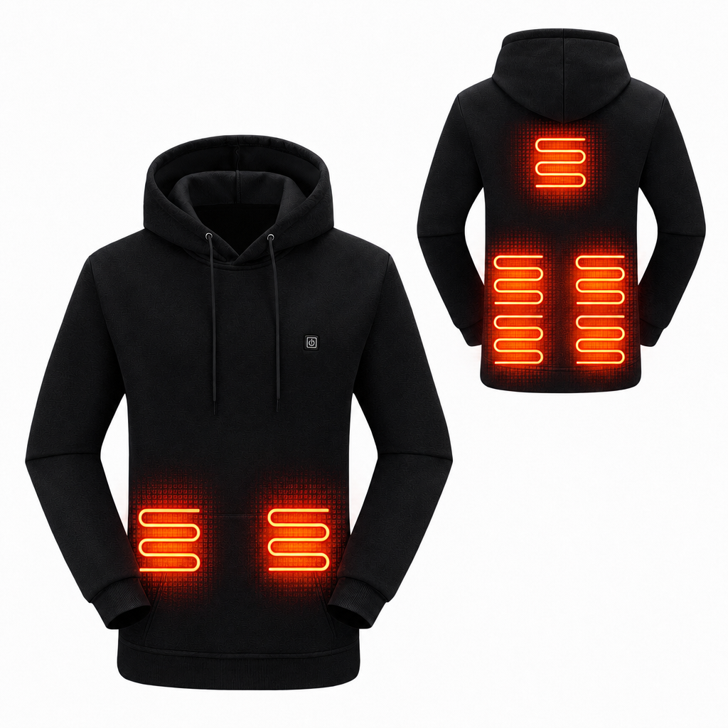 Women’s Heated Hoodie with Multiple Heating Zones