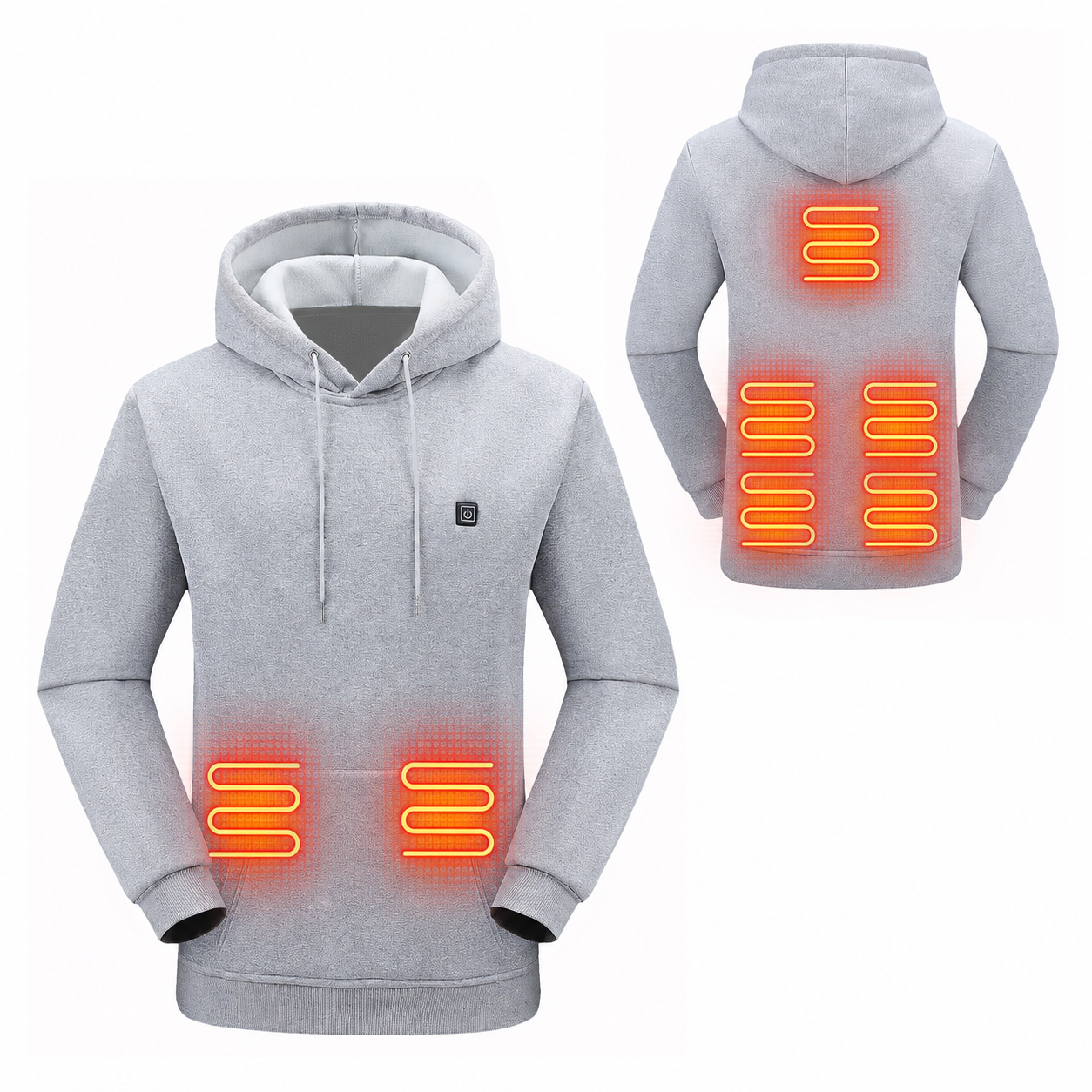 Women’s Heated Hoodie with Multiple Heating Zones