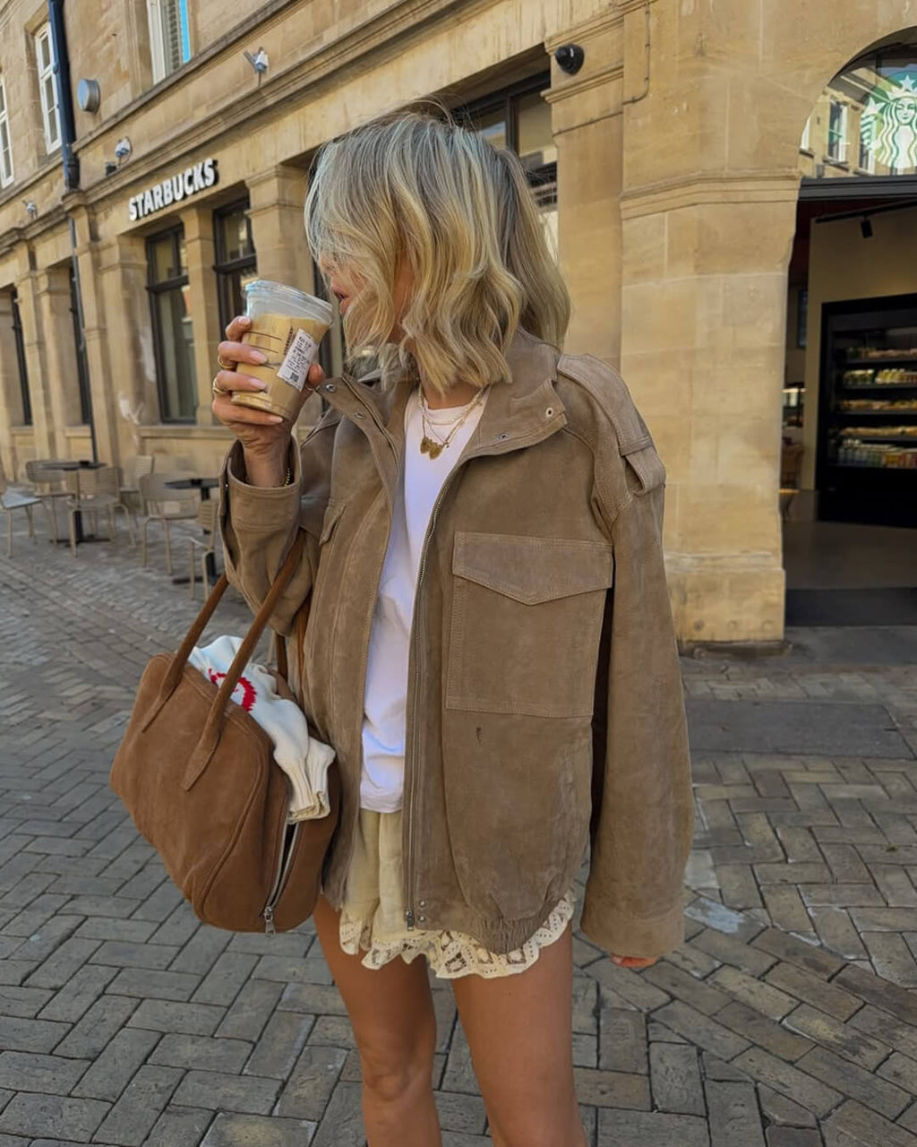 Women’s Relaxed Utility Bomber Jacket