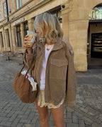 Women’s Relaxed Utility Bomber Jacket