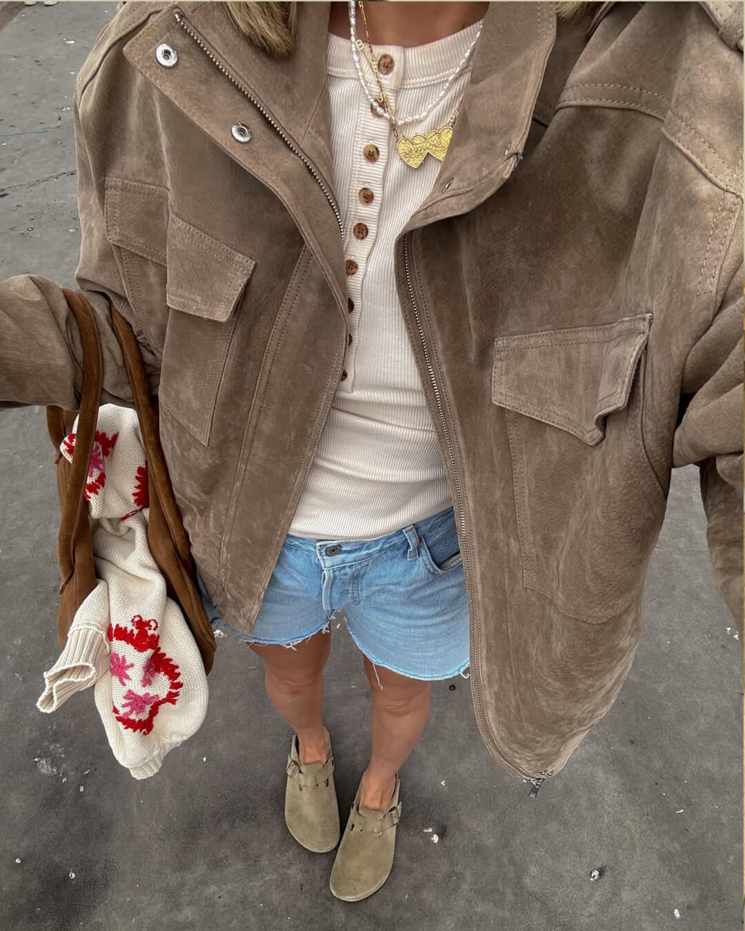 Women’s Relaxed Utility Bomber Jacket
