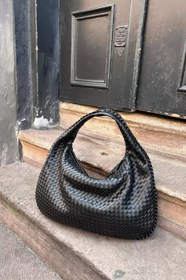 Women's Woven Slouchy Shoulder Bag