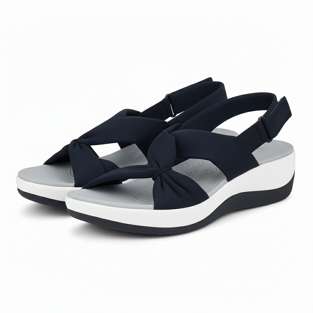 Sandales confort rembourrées pour femme à bride réglable